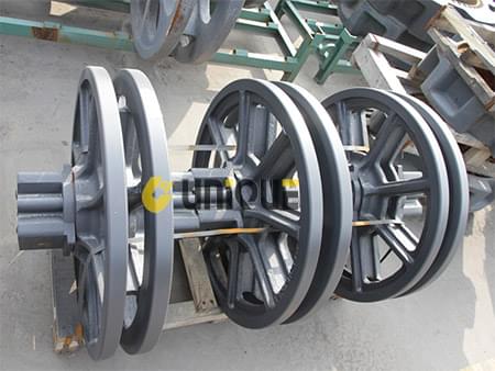 Crawler crane parts Travel guide wheel